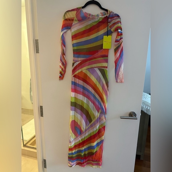 Emilio Pucci Dresses & Skirts - NWT Emilio Pucci Iride-print Tulle Maxi Dress